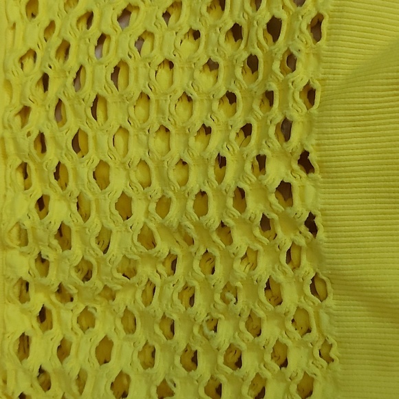 IDEA USA Neon Yellow Sexy Hole Top - Picture 2 of 5